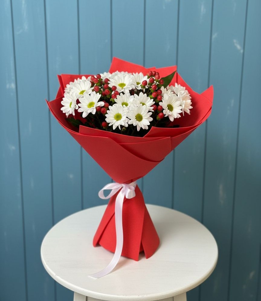 Букет цветов из: Хризантемы в Введенское