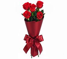 Букет 5 Красных роз Эдлесс Лав в Введенское