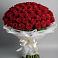 Букет 101 Красная роза Блэк Мэджик в Введенское