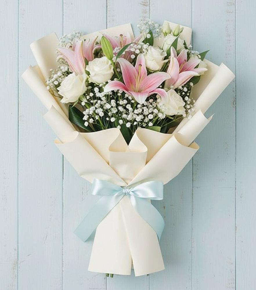 Букет цветов из: Лилии в Введенское