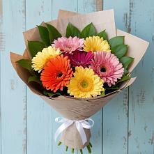 Букет цветов из:  Герберы #REPLACE_PRED# Введенское