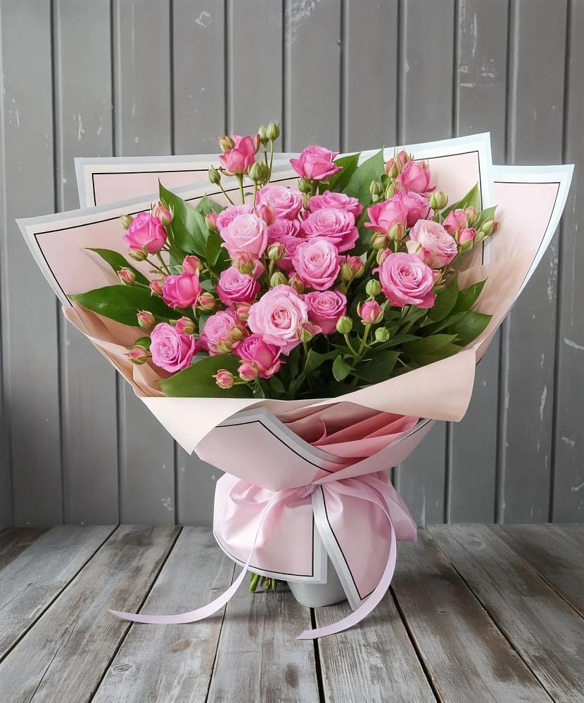 Букет Розовый кустик в Введенское