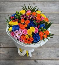 Букет цветов из:  Розы и Хризантемы в Введенское