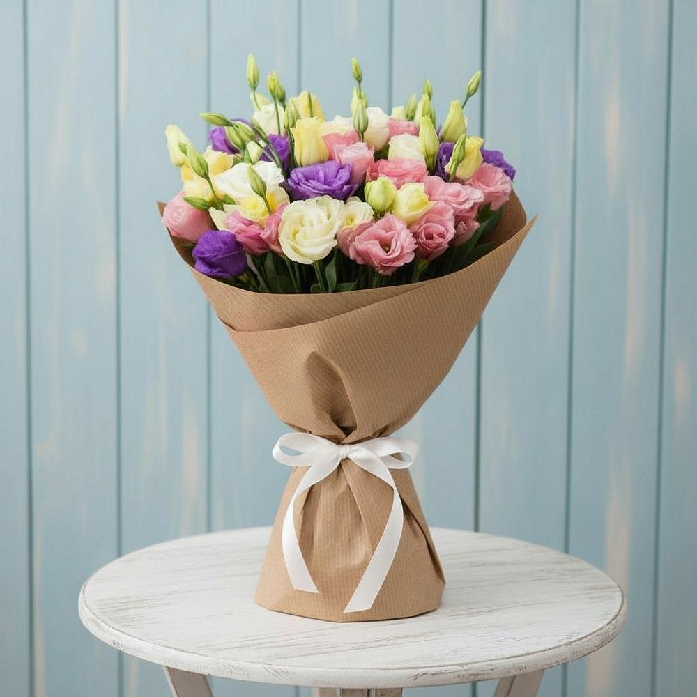 Букет цветов из: Лизиантусы в Введенское