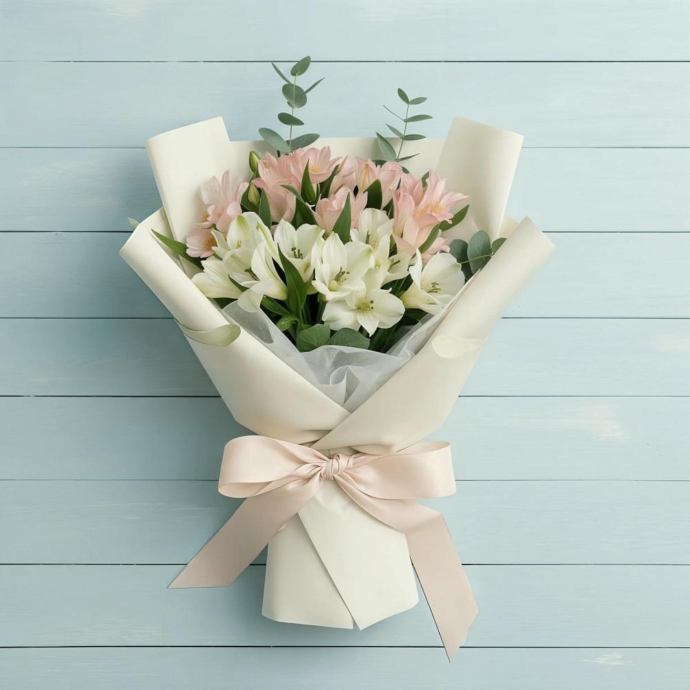 Букет цветов из: Альстромерии в Введенское