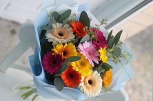 Букет цветов из:  Герберы #REPLACE_PRED# Введенское