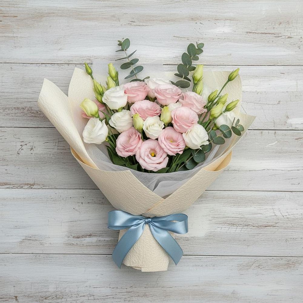 Букет цветов из: Лизиантусы в Введенское